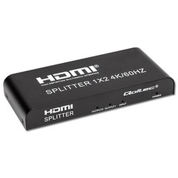 HDMI Splitter Qoltec 51797 Active 2 x HDMI 4K x 2K / 6Gb/s / 60Hz