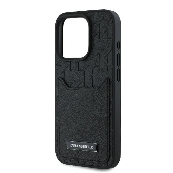 Karl Lagerfeld KLHCP16XPGKHPRPK Apple iPhone 16 Pro Max hardcase Cardslots Monogram black
