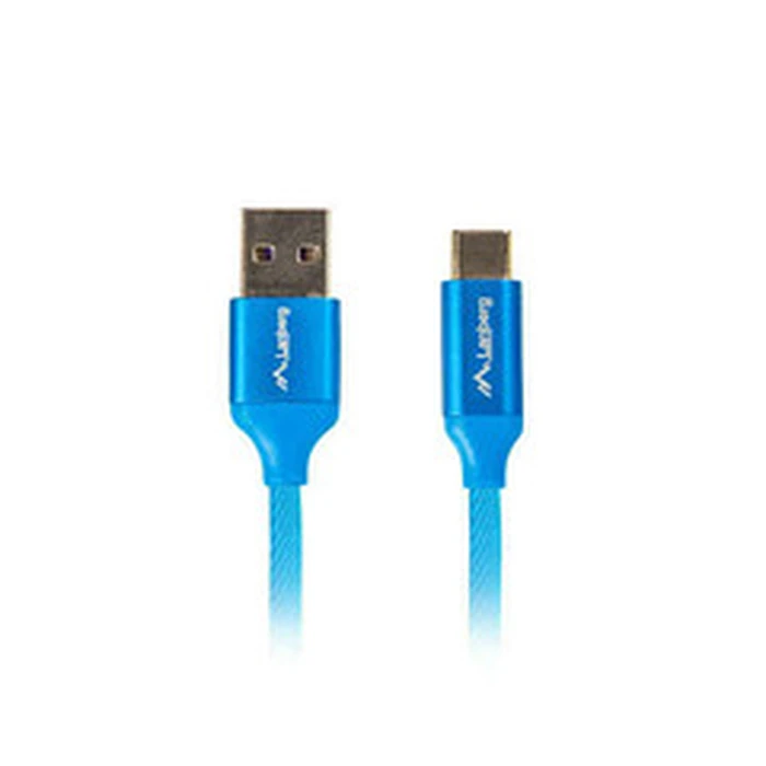 Καλώδιο USB Lanberg CA-USBO-22CU-0010-BL 1 m USB 2.0 Type-C Type-A Blue