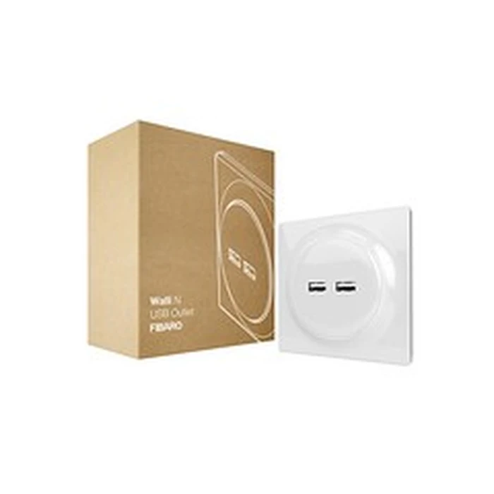 Πρίζα Ρεύματος Fibaro Walli N socket-outlet 2x USB White