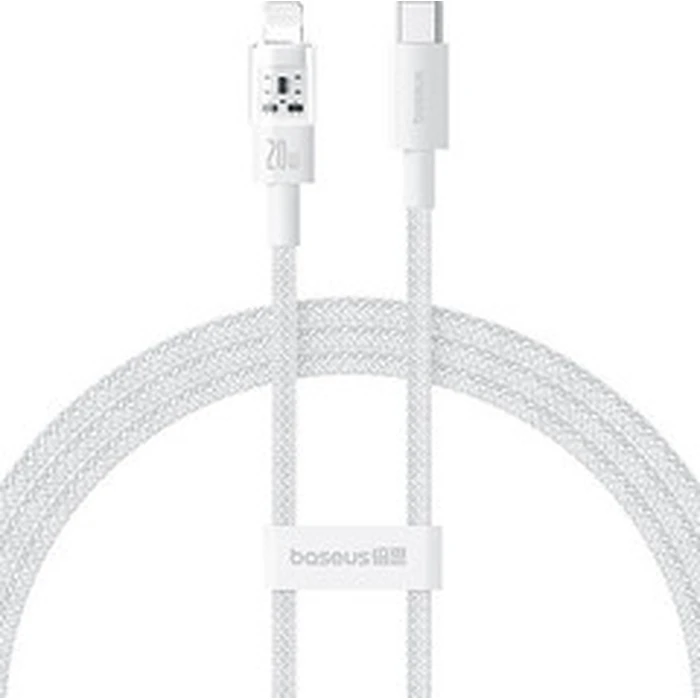 Καλώδιο Lightning Baseus Gem USB-C to iP fast charging 1m 20W White