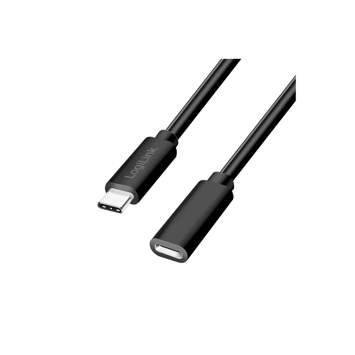 LogiLink USB 2.0 Type-C καλώδιο CU0210 (USB-C αρσενικό -> USB-C θηλυκό), 1 m, μαύρο