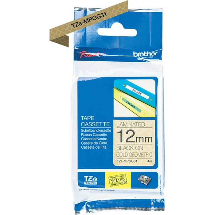 Ταινία Ετικετογράφου Brother TZe-MPGG31 - laminated - Roll (1.2 cm x 4 m)