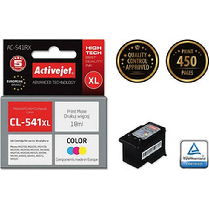 Μελάνι Συμβατό Activejet AC-541NX for Canon (CL-541XL) Supreme, 18 ml, cyan, Yellow, magenta