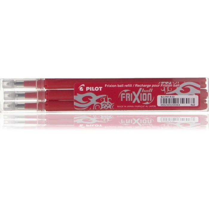 Ανταλλακτικό Μελάνι Pilot Refill Set 3x Frixion Red (BLS-FR7-R-S3)