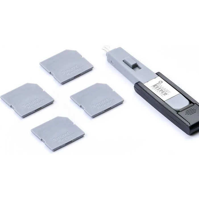 Port Blockers Smartkeeper MSD04PKGY 4 x Micro SD with 1 x Lock Key Gray