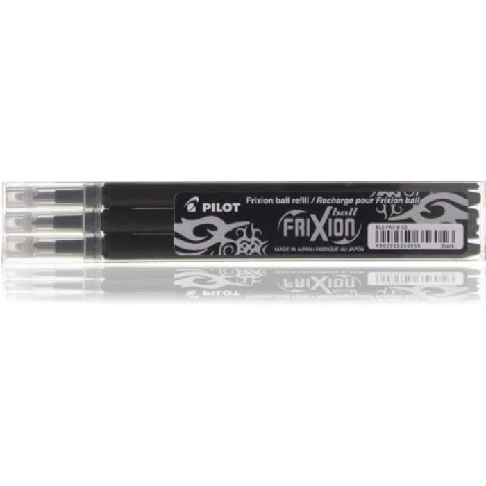 Ανταλλακτικό Μελάνι Pilot Refill Set 3x Frixion Black (BLS-FR7-B-S3)