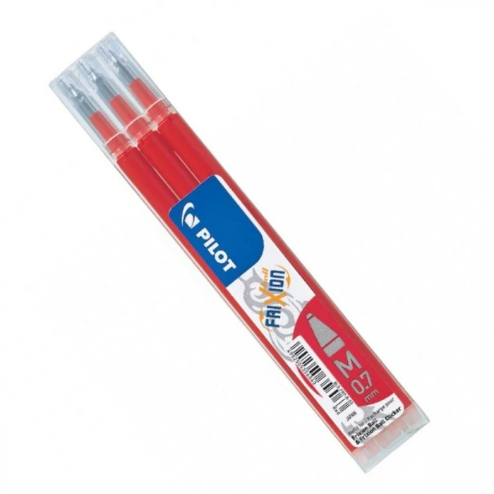 Ανταλλακτικό Μελάνι Pilot Refill Set 3x Frixion Red (BLS-FR7-R-S3)