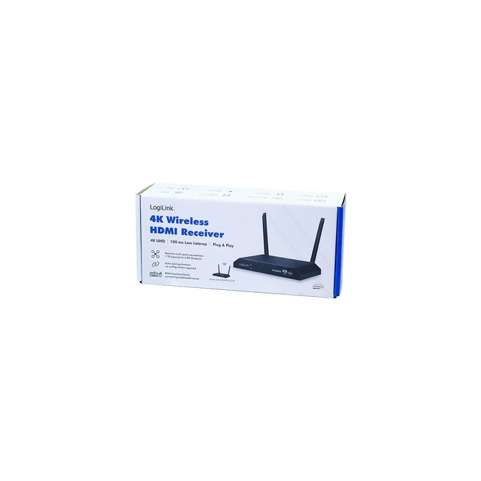 LogiLink HDMI Receiver Unit for HDW0103, Wireless, 150 m, 4K60Hz (HDW0103AR)