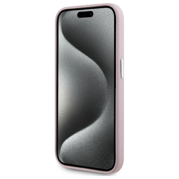 Karl Lagerfeld KLHMP15XPGMSRPP Apple iPhone 15 Pro Max hardcase FW Metal Plate MagSafe pink