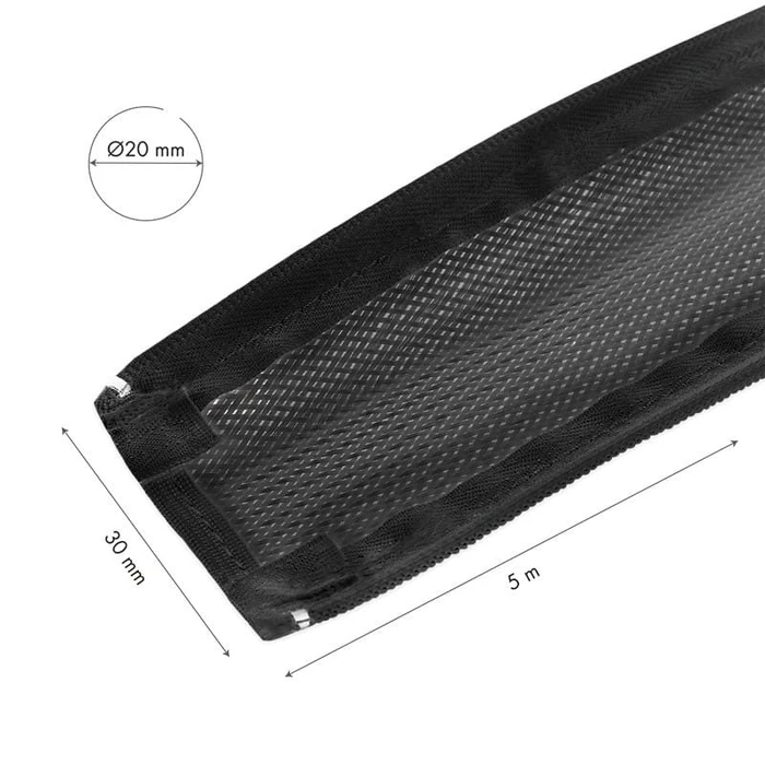 Πλέγμα Καλωδίων Logilink Flexible 5m x 30mm Black