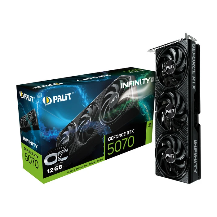 Κάρτα Γραφικών Palit GeForce RTX 5070 Infinity 3 12GB OC DLSS 4