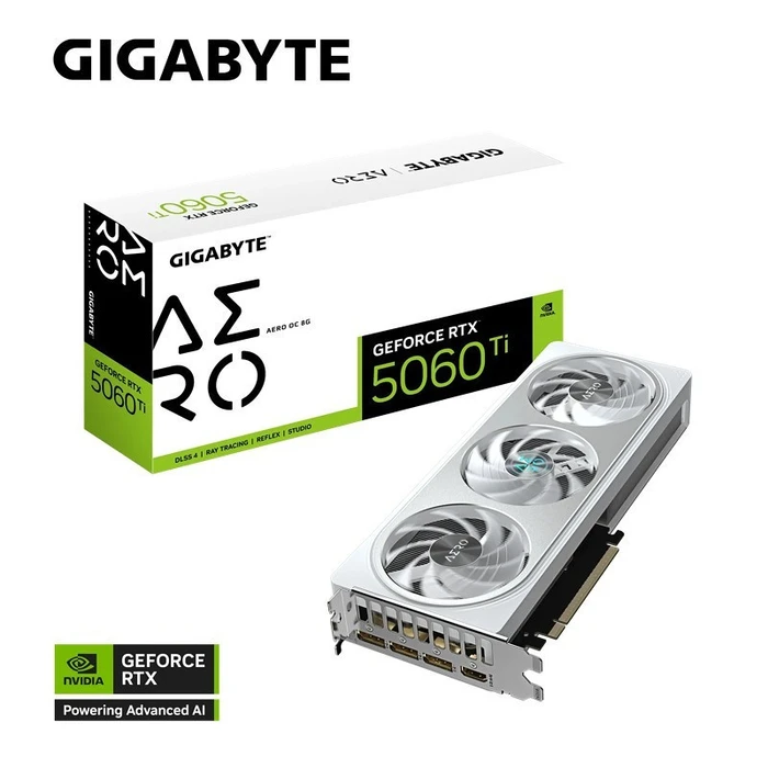 Κάρτα Γραφικών Gigabyte GeForce RTX 5060 Ti AERO OC 8GB DLSS 4