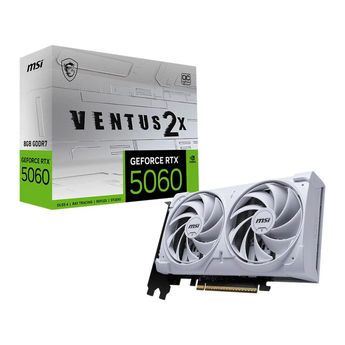 Κάρτα Γραφικών MSI GeForce RTX 5060 8GB VENTUS 2X OC White DLSS 4