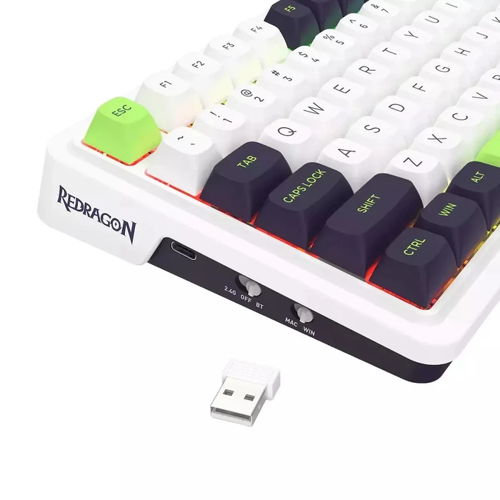 Gaming Πληκτρολόγιο Redragon K686WBG-RGB-MAX Eisa Max