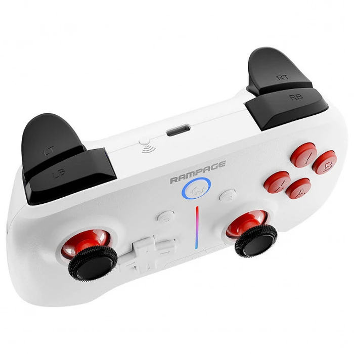 Gamepad Rampage Hydra Wireless RGB Pad White