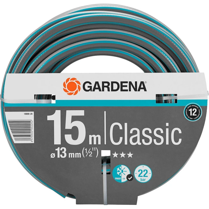 Λάστιχο Ποτίσματος Gardena Classic 13mm (1/2") 15m 18000-20