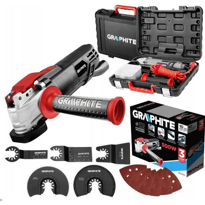Πολυεργαλείο Graphite MFP 500W, oscillation 8000-16000 min?1, case