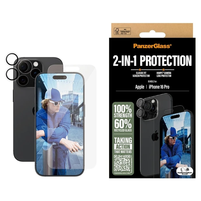 Προστασία Οθόνης PanzerGlass 2-In-1 Bundle