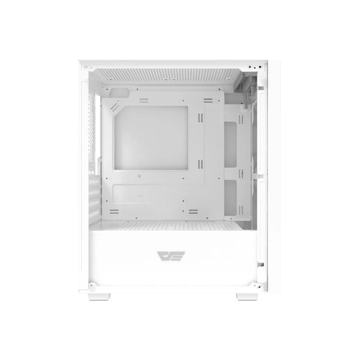 darkFlash M305 Mesh Mini Tower Case (White) - Without Fans