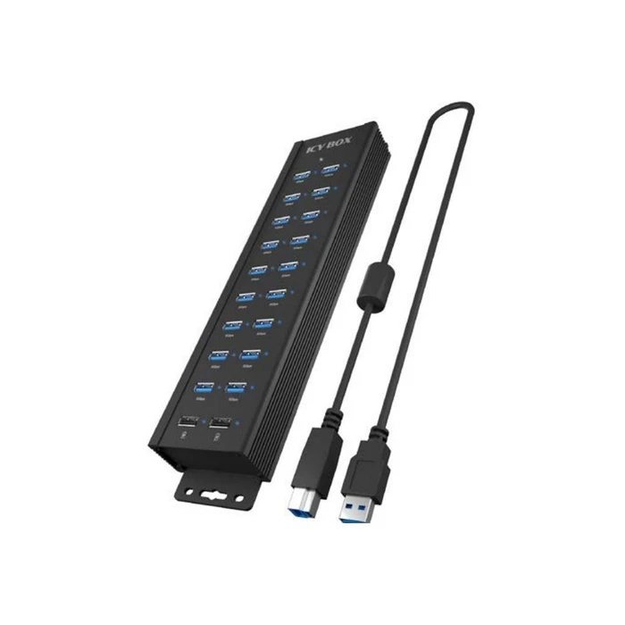 USB Hub 18+2 port Icy Box , 18x USB-A Data Port