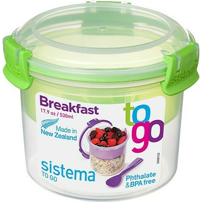 Δοχείο Φαγητού Sistema Breakfast TO GO 530ml mint