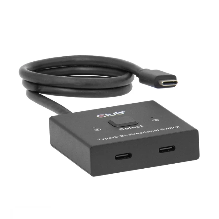 USB Hub Club 3D USB-C Switch 2<->1 10Gbps + 100W PD M/F