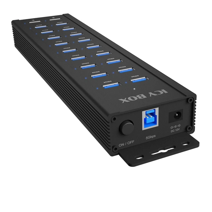 USB Hub 18+2 port Icy Box , 18x USB-A Data Port