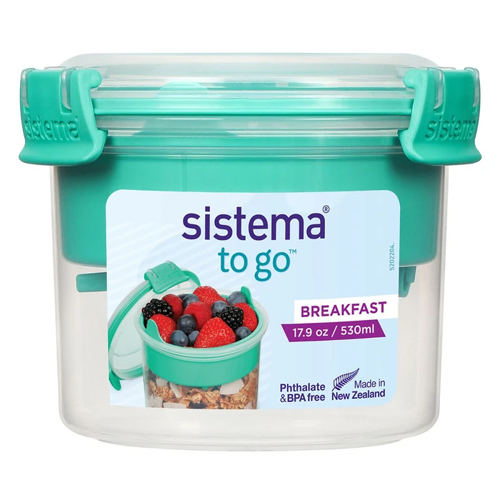Δοχείο Φαγητού Sistema Breakfast TO GO 530ml mint