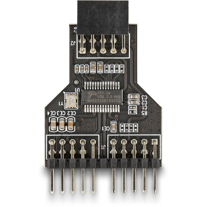 Αντάπτορας USB Delock USB 2.0 Hub 9 pin female to 2x9 pin male