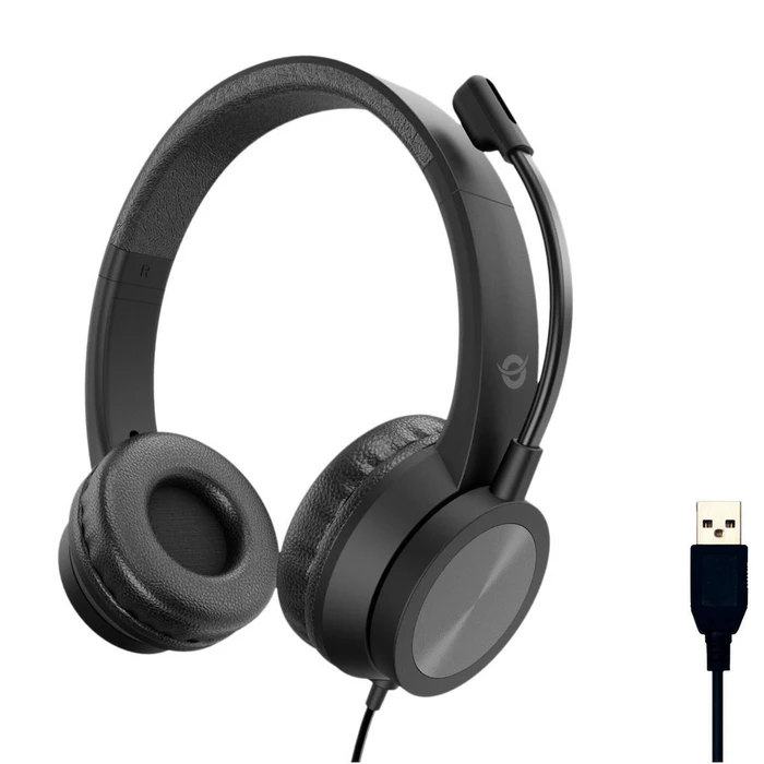 Multimedia Headset Conceptronic USB-A Mikro,int.Bed.Stereo 2.0m sw