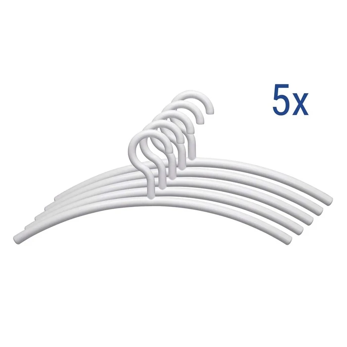 Κρεμάστρες Maul plastic coat hangers, 5 pieces, White