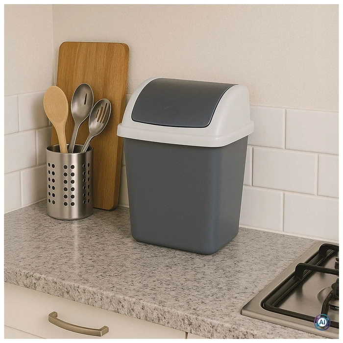 Κάδος Απορριμμάτων Maul waste bin MAULswing 5l swing lid plastic