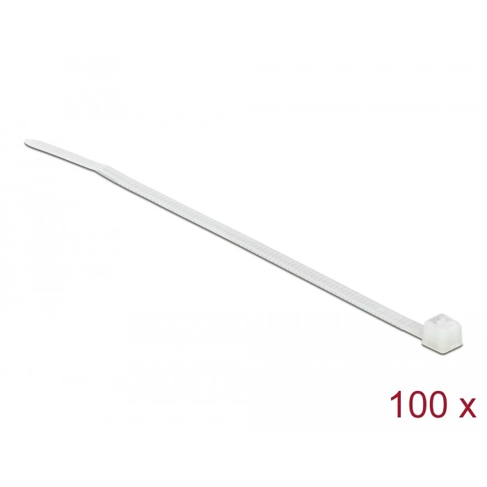 Δεματικά Καλωδίων Delock 100mm 100pcs transparent