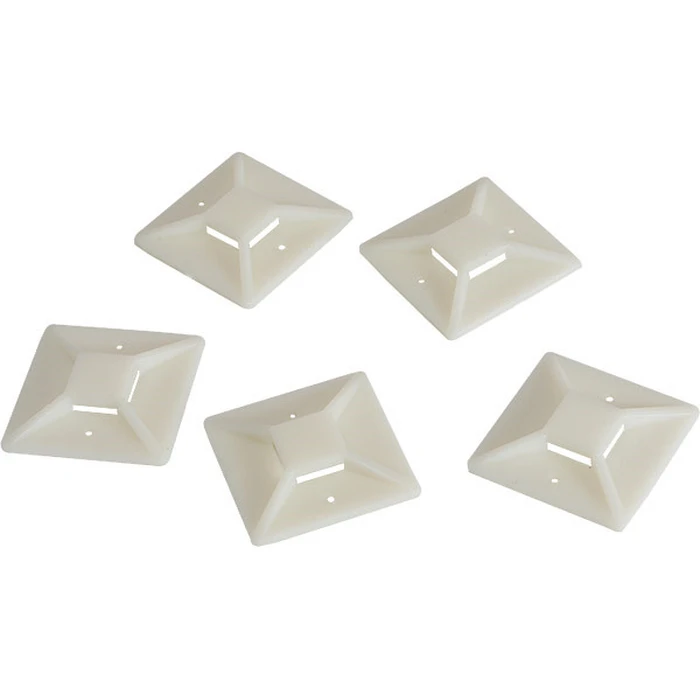 Clips Καλωδίων Logilink holder ABS 100pcs self-adhesive 4x4cm