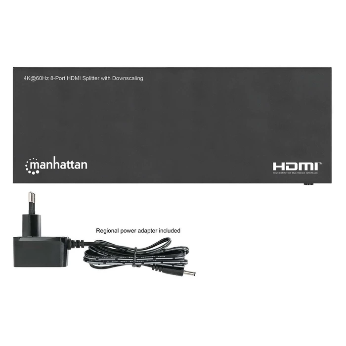 HDMI-Splitter Manhattan 4K60Hz 8-Port with Downscaling