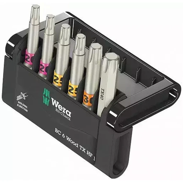 Μύτες Κατσαβιδιού Wera Bit-Check 6 Wood TORX HF 1 SB
