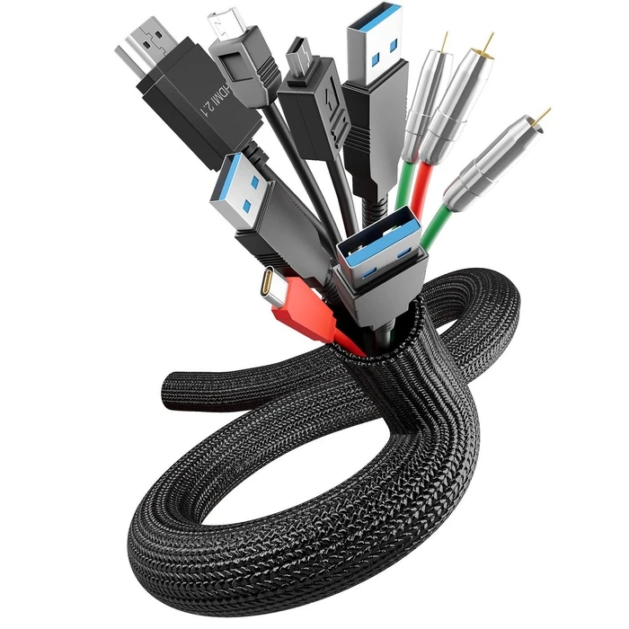 Οργανωτής Καλωδίων LTC duct Tube 2m for bundling & organizing Black