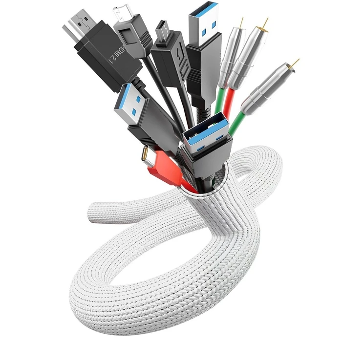 Οργανωτής Καλωδίων LTC duct Tube 2m for bundling & organizing White