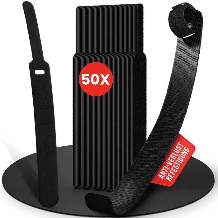 Δεματικά Καλωδίων LTC Velcro ProBasic50er Set z bundling and organizing Black