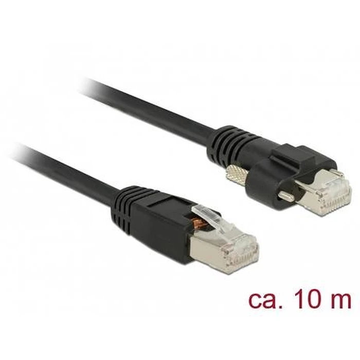 Καλώδιο Δικτύου Delock Cat.6 RJ45-St > RJ45-St m. Schrauben SSTP 10.0m