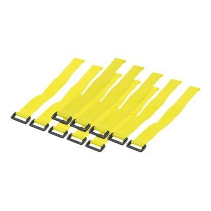 Δεματικά Καλωδίων Logilink with hook and loop Yellow 10 piece