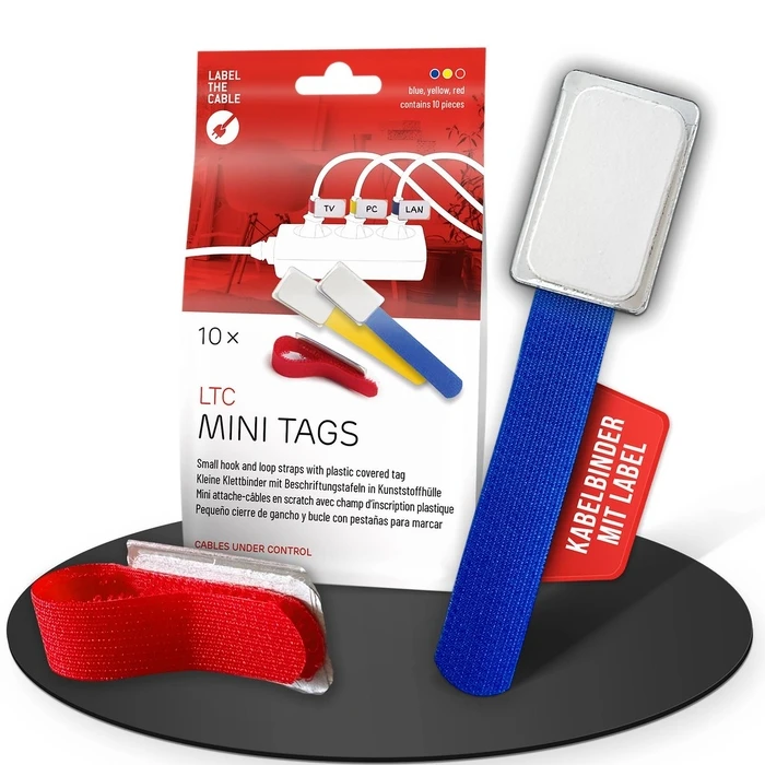 Οργανωτής Καλωδίων LTC Velcro Mini label plastic farb.mix