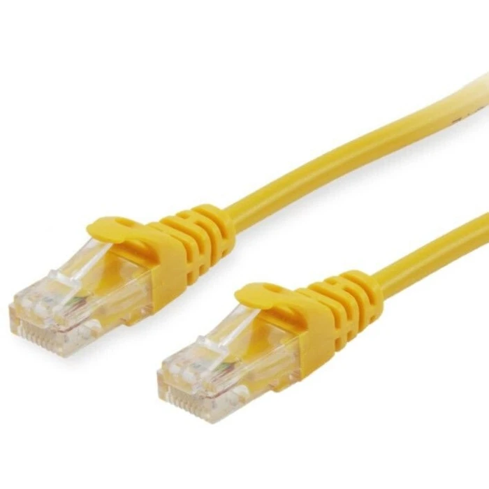 Καλώδιο Δικτύου Equip Cat6A U/UTP 2xRJ45 0.25m Yellow LSZH polybag