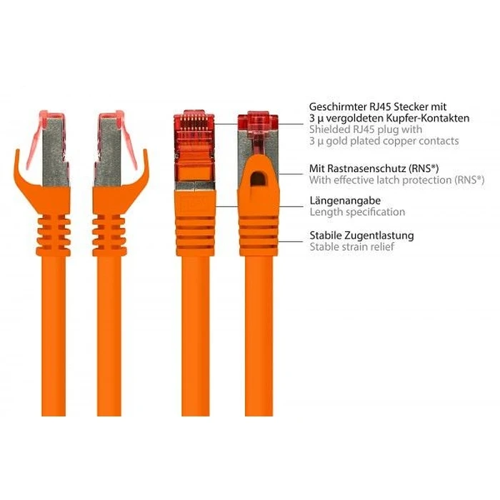 Καλώδιο Δικτύου Goodconnections Cat.6 S/FTP orange 0,25m