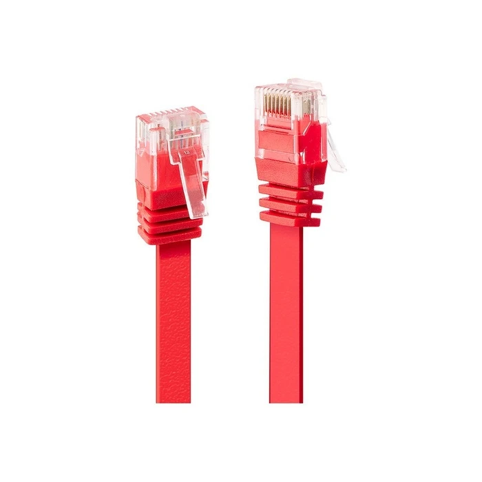 Καλώδιο Δικτύου Lindy Cat6 Flachband unshielded Red 3.00m