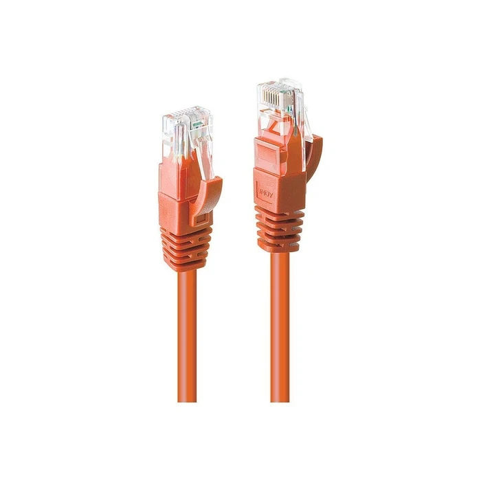 Καλώδιο Δικτύου Lindy Cat6 U/UTP orange 0.30m