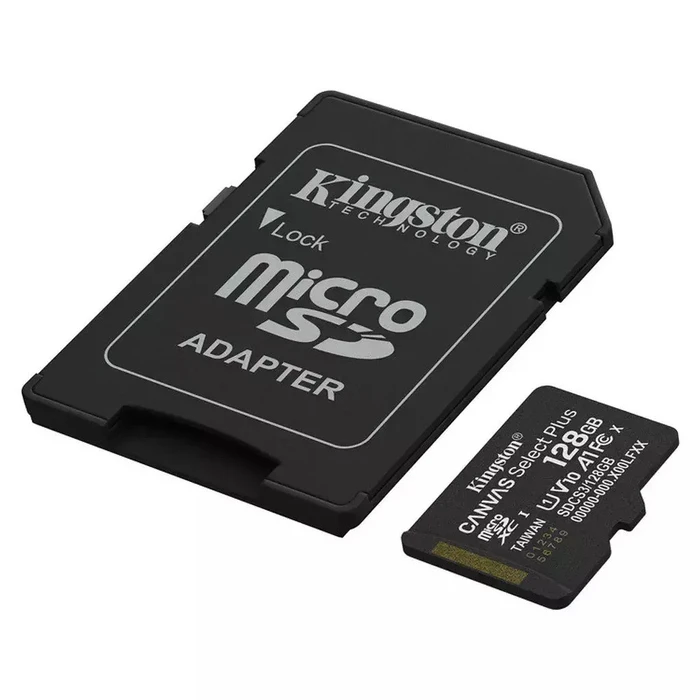 Κάρτα Μνήμης microSD 128GB Kingston SDXC Canvas+ Gen3 m.Adapter