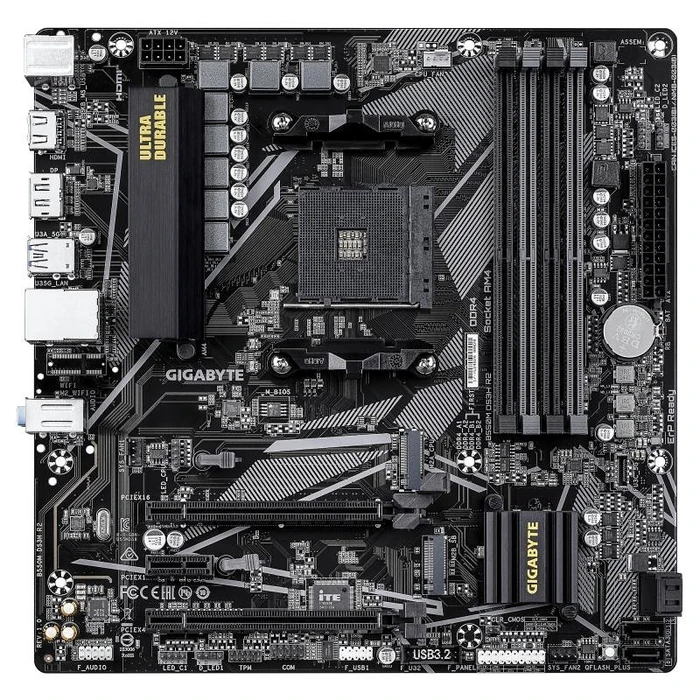 Motherboard Gigabyte B550M DS3H R2 (B550,AM4,mATX,DDR4)