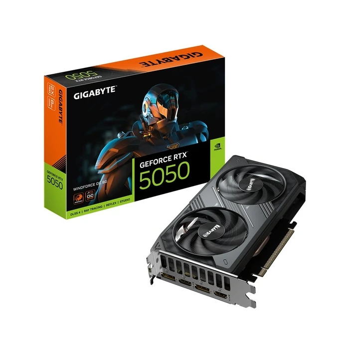 Κάρτα Γραφικών Gigabyte RTX5050 WINDFORCE OC 8G 8GB GDDR6 HDMI 2xDP